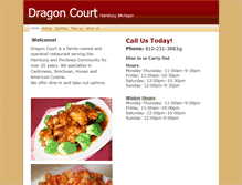 Tablet Screenshot of dragoncourtmi.com